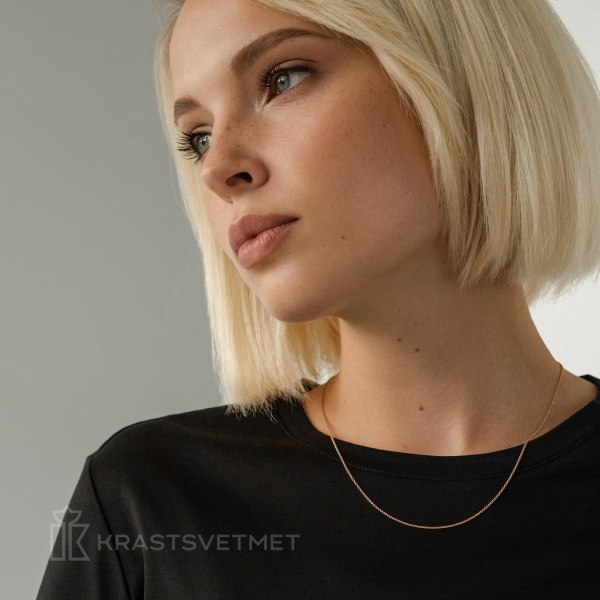 Цепь из красного золота 585, плетение «Якорь»